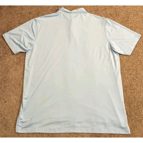 Peter Millar Summer Comfort Solid Stretch Jersey Blue Golf Polo Shirt MC0EK01S - Picture 2 of 7